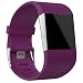 Produktbild Ersatzarmband für Fitbit Surge Fitnessuhr von Yuyoug, langes Ersatzarmband aus Silikon, verstellbar, mit Schnallenverschluss, inklusive Werkzeugsatz (3-teilig) mehrfarbig violett
