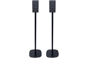 Vebos Soporte de Pie para Sony SA-RS3S Negro Pareja Experiencia óptima en Cada habitación - Le Permite Colocar su Sony SA-RS3S exactamente Donde lo desee