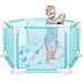 Produktbild H-ONG Baby Playpen Foldable Hexagonal Playpen with Playmat Compact Baby Play Pen Gate Strong and Duable Room Divider PlayPen for Baby Toddler Newborn Infant Safe Crawling with 10 Ocean Ball