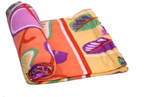 Fashion Hub Polyester Blend Soft and Warm Micro Fiber?Single Bed AC Comfort Blanket (Multicolour, Standard Size)