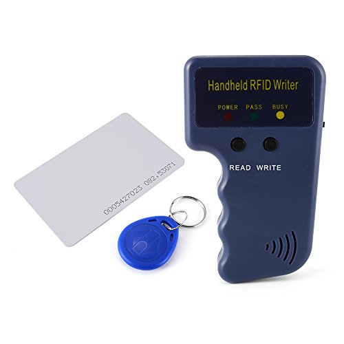 XCSOURCE® Handheld 125KHz RFID Kopierer/Verfasser/Leser/Duplicator + 5Stk beschreibbare Umbauten Keyfobs + 5Stk Karten HS818 - 2