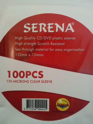 Preisvergleich Produktbild Serena 120 Micron CD-Hüllen, 100 Stück
