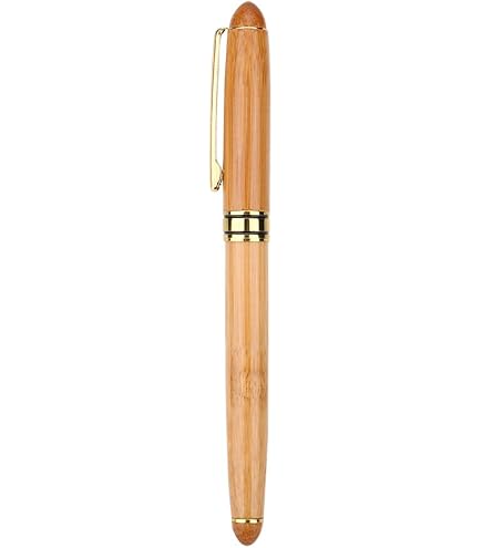 Stylo Plume Calligraphie En Bambou - Plumes Interchangeables 0.7mm à 2.9mm - Pour Gothique, Italique, Arabe...