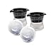 Produktbild livivo® Set 2 Sphere Ice Ball Formen – Erkältung Drink Schneller und hält länger kalt –, leicht 6,3 cm langsam schmelzen Ice Ball – 30% GRÖßER als Schacht Formen – Ideal für Party und Cocktails