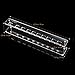 RUIMIO Oval Makeup Brush Holder Makeup Brush Stand Clear Acrylic 10 Lattices for Oval Brush