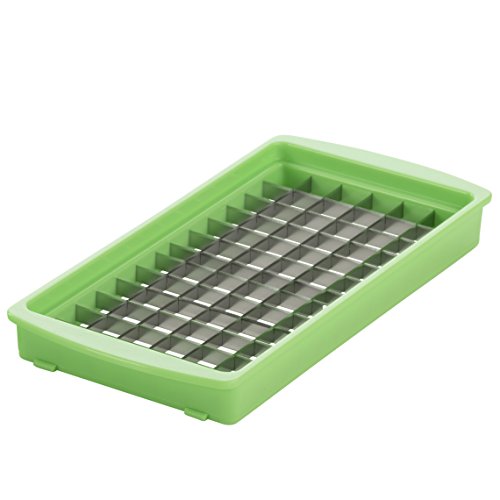 Genius Nicer Dicer Fusion Julietti | 19 Teile | Alles-Schneider | Reiben | Julienne + Spiralen | Hobeln | Würfeln | Schneid-Gerät | TV-NEU Farbe Neon-Grün-Orange - 4