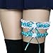 Produktbild 2ST Brautspitze Garter Set Frauen-Mädchen-elastische Blumenbogen-Leg Ring Gürtel Leg Strumpfbänder Regard