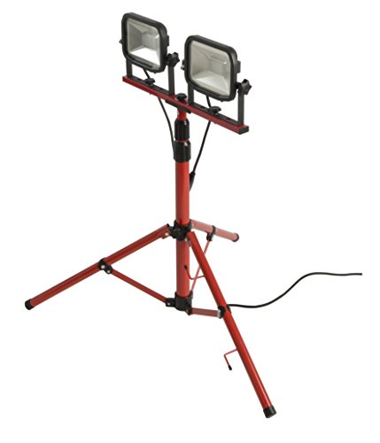 LUCECO ultraflache LED Baustrahler 2x 38W mit Stativ, 2x 3000lm, 5000K, IP65-geschützt, Energieeffizienzklasse A+, 1 Stück, LSWT230BR3-E2 - 4