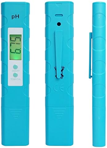 Digital PH &amp; Temperature Meter Tester Pen Water Quality Tester with ATC for Drinking Water, Hydroponics, Aquariums, Swimming Pools, 0.00-14.00 Measurement Range, 0.01 Resolution, ±0.01 High Accuracy
