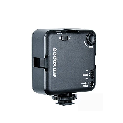 Godox LED64 260Lux Eclairage Vid  o Lampe Lumi  re Continu sur Cam  ra LED Panneau Ultra Claire Portable Dimmable Interverrouillage pour Cam  scope Vid  o et Cam  ra DSLR Appareil Photo Reflex Num  rique Canon Nikon Sony etc