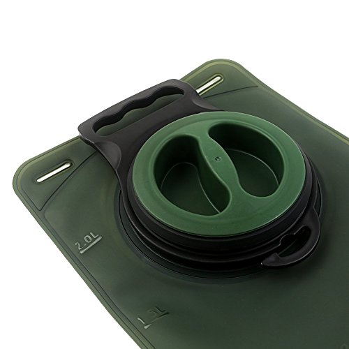 Trinkblase 2 Liter IntiPal – Trinkbeutel Wassertank Wasserbeutel für Rucksack Camping Jogen Trekking o.a. Outdoor-Aktivität - 6