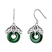 Produktbild YOYOYAYA S 925 Sterling Silber Ohrringe Damen Accessoires Mädchen Minimalistisch Wild Ohrringe Mit Fransen Partei Datum Anhänger Jade Sicherheit Schnalle