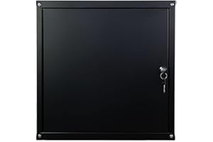 PROREGAL Armadietto metallo con serratura Cubic XL | AxLxP 45x45x45cm | Nero