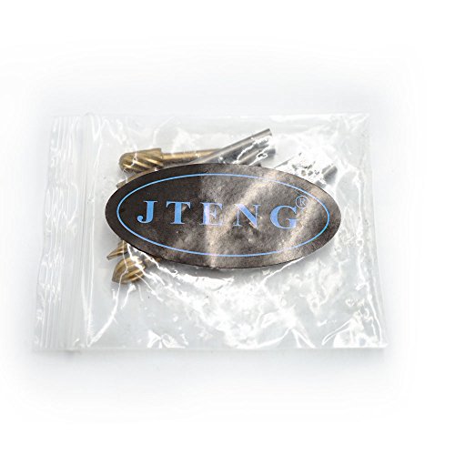 JTENG 10 Teilig Bohrer Fräser Set Raspel Set Bohrmaschine Kugelfräser Zylinderfräser Zapfenfräser Konusfräser Fur Dremel Kabelgebundenes Multifunktionswerkzeug Schleifen, Schleifen, Polieren - 7