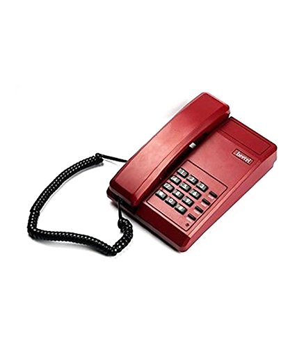 Beetel B11 Corded Landline Phone, Ringer Volume Control, LED for Ring Indication, Wall/Desk Mountable, Classic Design,Clear Call Quality,Mute/Pause/Flash/Redial Function (Made In India)(Dark Red)(B11)