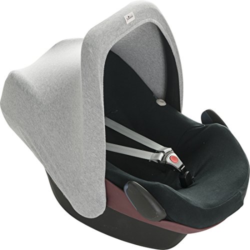Janabebe® ** Grey ** Universal Verdeck / Dach für Maxi Cosi/Babyschale Gruppe 0+ als Sonnenschutz / Windschutz / SonnenDach / Sonnenverdeck - 2