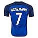 Produktbild 2016 UEFA Euro Cup Frankreich 7 Antoine griezmann Home Football Soccer Jersey in Blau Small Blau - blau
