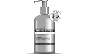 Dr. Severin® shampooing argenté pour des cheveux argentés, gris et blanc avec un anti-jaunissement
