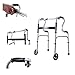Produktbild XKRSBS Leichter Handicap Walker Folding Aluminium Frame Walker mit Rädern
