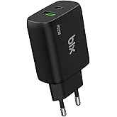 Bix ZH-2U41T 25W PD 3.0 Type-C & USB-A &Ccedil;ift Bağlantı Noktalı Hızlı Şarj Adapt&ouml;r&uuml; Siyah, Huawei, iPhone 15/14/13/12/Pro Max, i