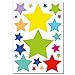 Wandkings wall stickers "Colourful Stars" Sticker Set - 42 stickers on 2 A4 sheets