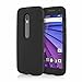 Produktbild Deet® Moto G3 schwarz Fall. Gummierte Harte Rückseite Cover für Motorola Moto G3 3. Generation, Displayschutzfolie im Lieferumfang enthalten