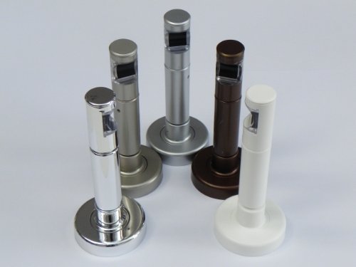 COOL Vorhang-/ Gardinenstange magnetisch, 20mm, L 160 cm, Weiß, 1-läufig - 5