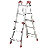 Hailo ProfiStep-Multi - Escalera industrial multiposición 4 tramos de aluminio (3 + 3 peldaños)