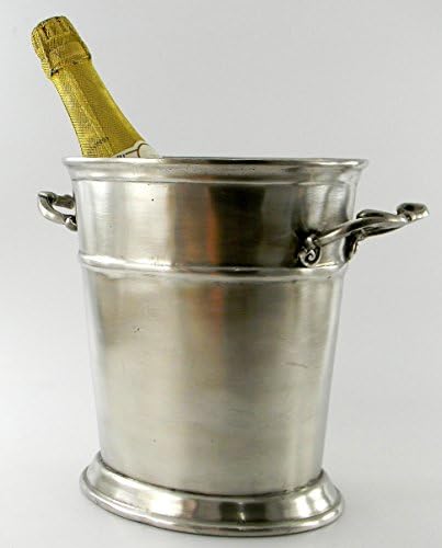 Champagne bucket brings pure pewter. handmade by Cavagnini in Italy, Christmas gift