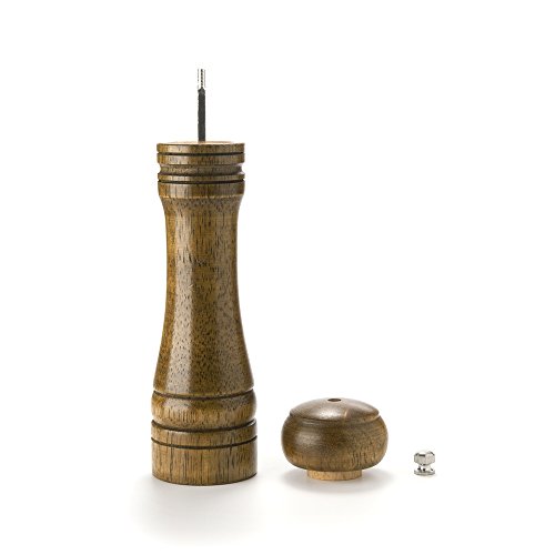 Eicheholz Pfeffermühle Salzmühle Gewürzmühle FOXAS mit Keramik Mahlwerk 2er-Set (8-inch& 5-inch) - 8