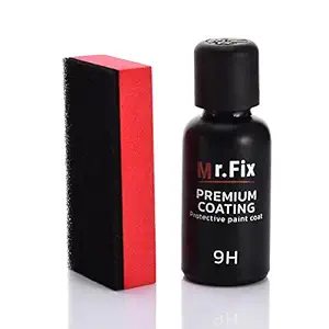 Careflection Upgraded Mr. Fix 9h High Gloss Ceramic Car Coating Kit, Anti-Scratch Care Paint Polish Sealant (30 Ml, Black)