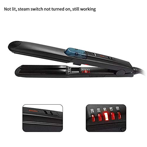 Steam Hair Straightener Spray Perm Professional Ceramic Electric Splint Hair Straightening LED Light Tips Double Voltage 150 C - 230 C Salon High Heat Black Splint reviews Steam Hair Straightener Spray Perm Professional Ceramic Electric Splint Hair Straightening LED Light Tips Double Voltage 150 C - 230 C Salon High Heat Black Splint
