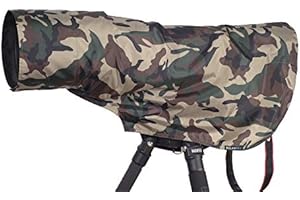 ROLANPRO Regenschutz Regenmantel für Teleobjektiv Regenschutz Objektiv Regenmantel Army Green Camo Guns Kleidung M
