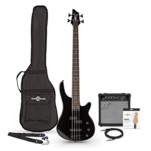 Paquete de Bajo Harlem 4 con Amplificador de 15 W Negro