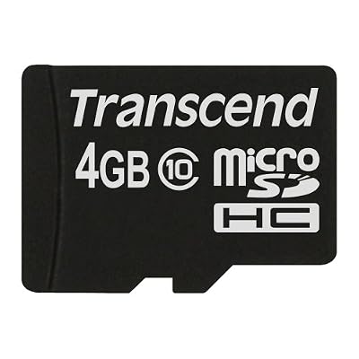Transcend Carte Mémoire microSDXC 4 Go Classe 10 (Premium) TS4GUSDC10
