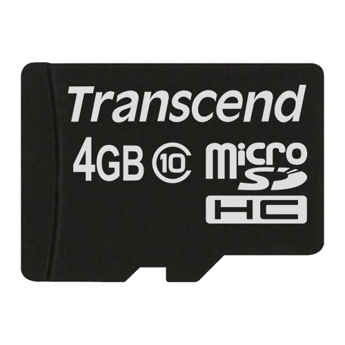 Transcend Extreme-Speed Micro SDHC 4GB Class 10 Speicherkarte (bis zu 20MB/s Lesen)