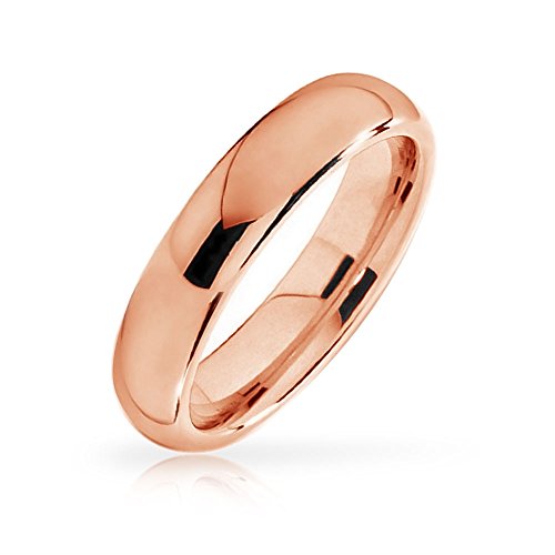Schmuck 18 ct Rose Gold 4 mm D Form Damen/Herren 2,8 Gramm Hochzeit Ring Band Massiv Schwer