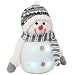 Produktbild com-four® Deko LED Schneemann mit Mütze und Schal [Auswahl variiert], Beleuchtung zu Weihnachten mit Farbwechsel, 21 x 13 cm (01 Stück - Schneemann 21 x 13 cm)