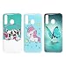 Produktbild FANCOOL für Samsung Galaxy A20 / A30 / A50 Hülle,3 stück Handyhülle Case Etui Protective Case Cover TPU Silikon Schutzhülle Bumper Handytasche TPU-Bumper Weiche Silikon Case Hund Einhorn