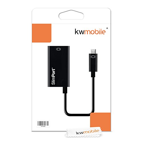 kwmobile SlimPort zu HDMI Adapter - Micro-USB zu HDMI-Adapter fÃ¼r SlimPort-fÃ¤hige Smartphones und Tablets - Videos Musik Ã¼ber Handy auf TV streamen