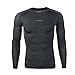 Produktbild Herren Sportswear REFULGENCE 2017 Herren Fitness Sportswear Fitness Running Tops Strumpfhosen Stretch-Ärmel Quick-Dry Tops (Schwarz, M)