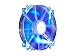 Produktbild Cooler Master Mega Flow 200 Blue Gehäuselüfter '700 UPM, 200mm, Blaue LED' R4-LUS-07AB-GP