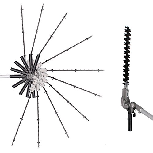 BRAST Elektro Multitool 4 in 1 Motorsense Heckenschere Hochentaster Rasentrimmer Astsäge Kettensäge Freischneider Trimmer 900 Watt - 4