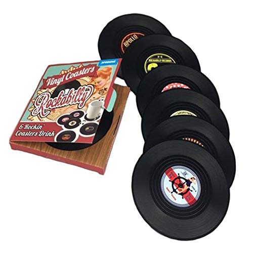 Spinning Hat - Posavasos, diseño de discos de vinilo