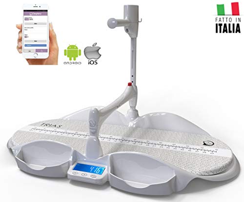 Table à langer multifonctionnelle avec système antichute | Pèse-bébé, matelas de mesure de hauteur, porte-couchette, Tank x Creams, sangles de sécurité | Made in Italy | Dieghino® de Trias