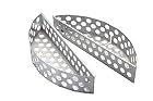 Rösle 25033 Kohlekorb, 2er-Set, silber, 60 cm – Bild 1