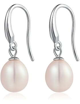 Perlenohrringe,Baumeln Tropfen Perlen Ohrringe,Damen Perle 925 Sterling Silber Ohrringe,Süßwasser Perle Ohrringe...