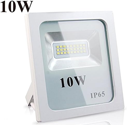 BRIMAX 10W Slimline LED Floodlight, IP65 Waterproof Outdoor Security Lighting, 6000K Daylight White,Bright Wall Lighting,980lm, Wall Washer Lights, Landscape Spotlights, for Gardens, Yards, Warehouse, Square, Road, Rooftops, Factorys, Billboards