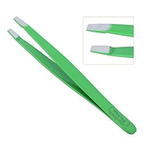 Professional Eyebrow tweezer Straight plucker hair remover Tweezerette (BLACK) - Image 4