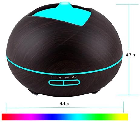 400ml Wood grain Aromatherapy humidifier Essential oil Aromatherapy machine Ultrasound air humidifier Cool nebulizer Yoga, bedroom, office, SPA , Deep wood grain
